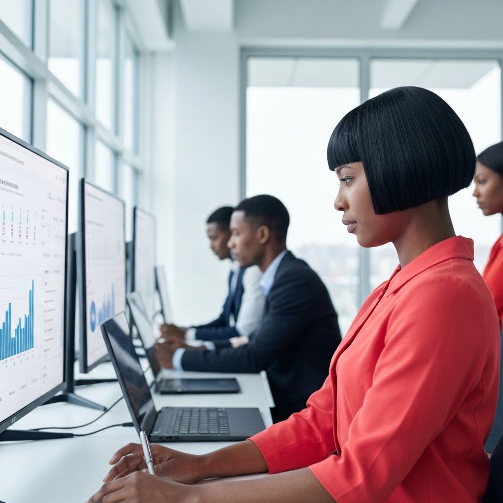 Automation and AI consulting team working with intelligent systems